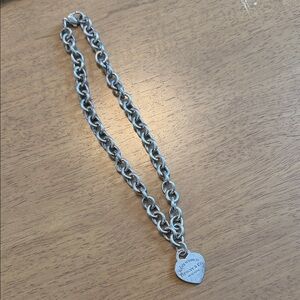 Tiffany & Co. Silver Chain with Heart Pendant